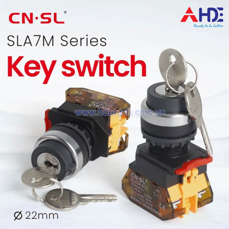 Công tắc chìa khóa Sanli-SLA7M-Y